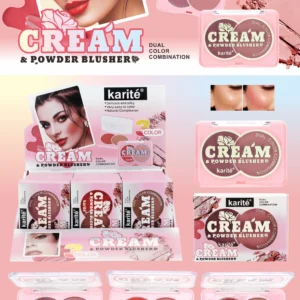 CREAM& POWDER BLUSHER - COLORETE EN POLVO COMPACTO