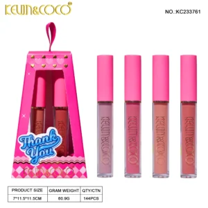 4 COLORS LIP GLOSS - BRILLO LABIAL