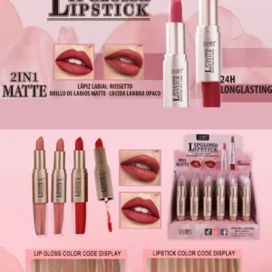 Lipstick + Lip Gloss - LÁPIZ LABIAL + BRILLO LABIAL