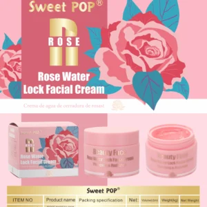 ROSE WATER LOCK FACIAL CREAM - CREMA FACIAL ROSA