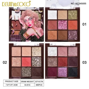 9 COLORS FACE PALETTE - PALETA SOMBRAS