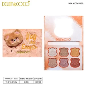6 COLORS HIGHLIGHTER - PALETA BRILLO