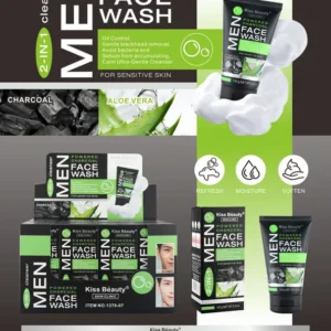 Limpiador Facial 2 In 1 Con Carbón Activo y Aloe Vera