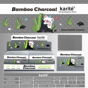 Papel Absorbente de Grasa Facial (Carbón de Bambú)