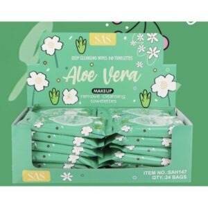 45g pearl cotton 10 sheets aloe vera makeup remover wipes