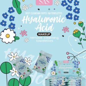 45g pearl cotton 10 sheets hyaluronic acid makeup remover wipes