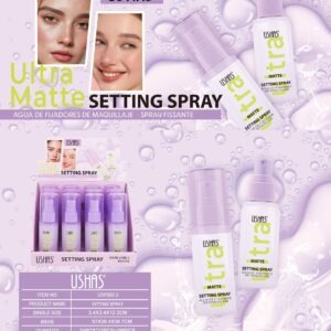 Matte setting spray